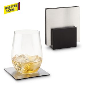 Juego Portavasos En Acero Inoxidable min
